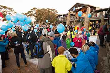 Village Square opening weekend at Mt Buller